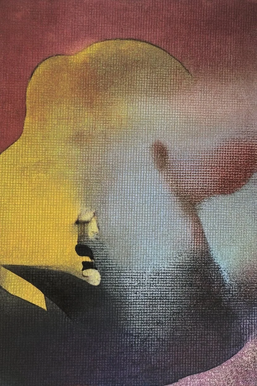 the mind hates the void; surreal optical art