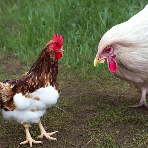 kernal sanders crucifing a chicken