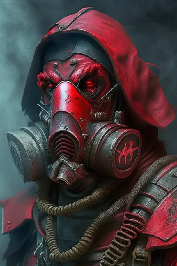 Blood seeker with gas mask