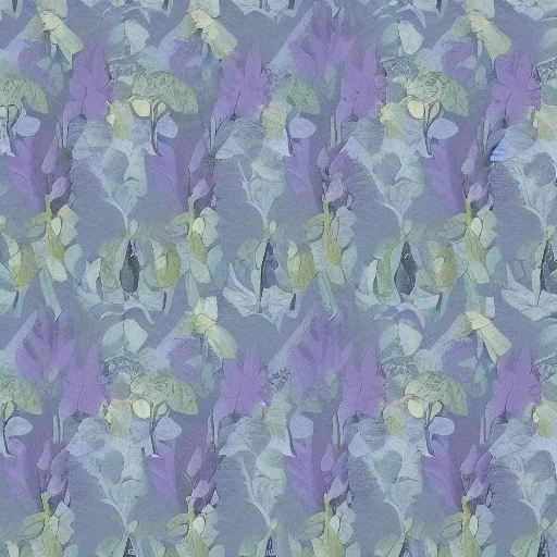 eucalyptus and lavender as wallpaper pattern close up by PIERRE JOSEPH REDOUTÉ