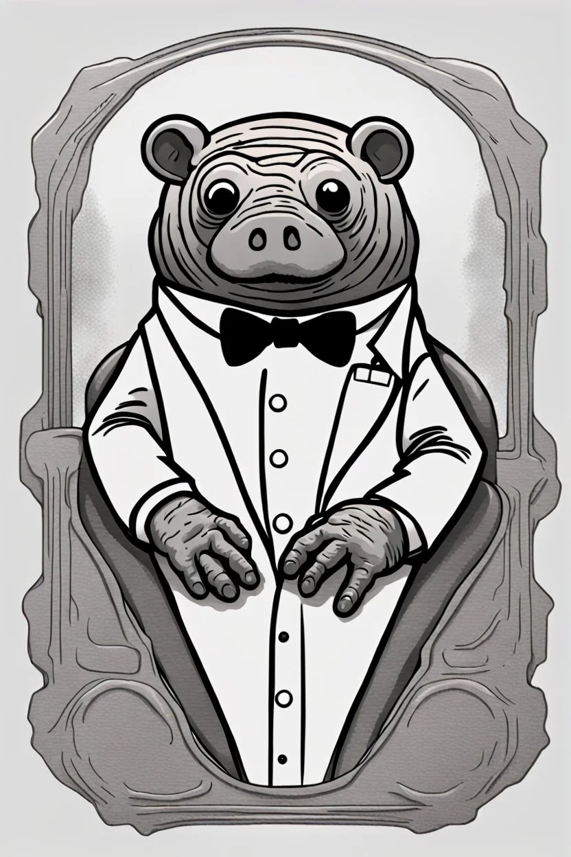 Tardigrade in a tuxedo