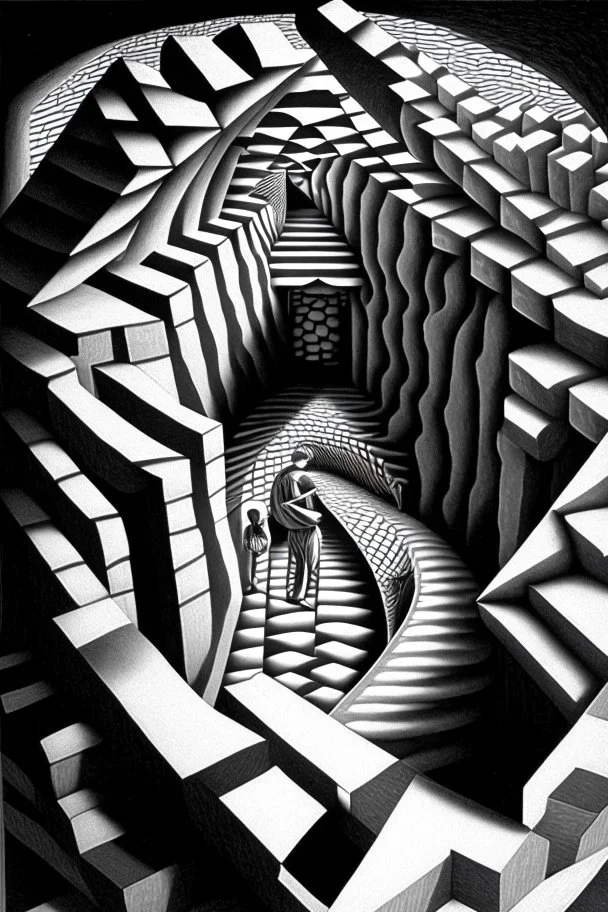 You do not belong here. Your kind here is a problem; Optical Art; M.C. Escher