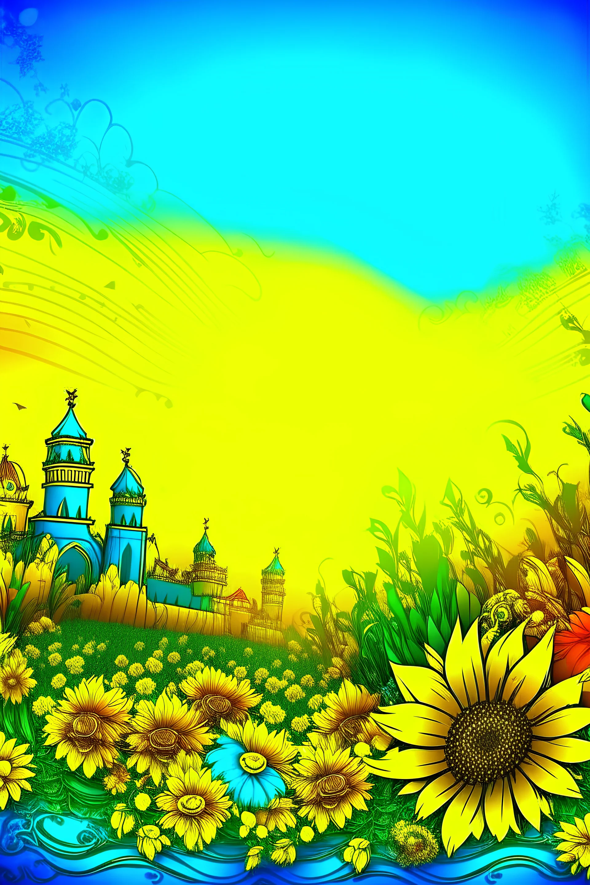 background image with ukrainian theme
