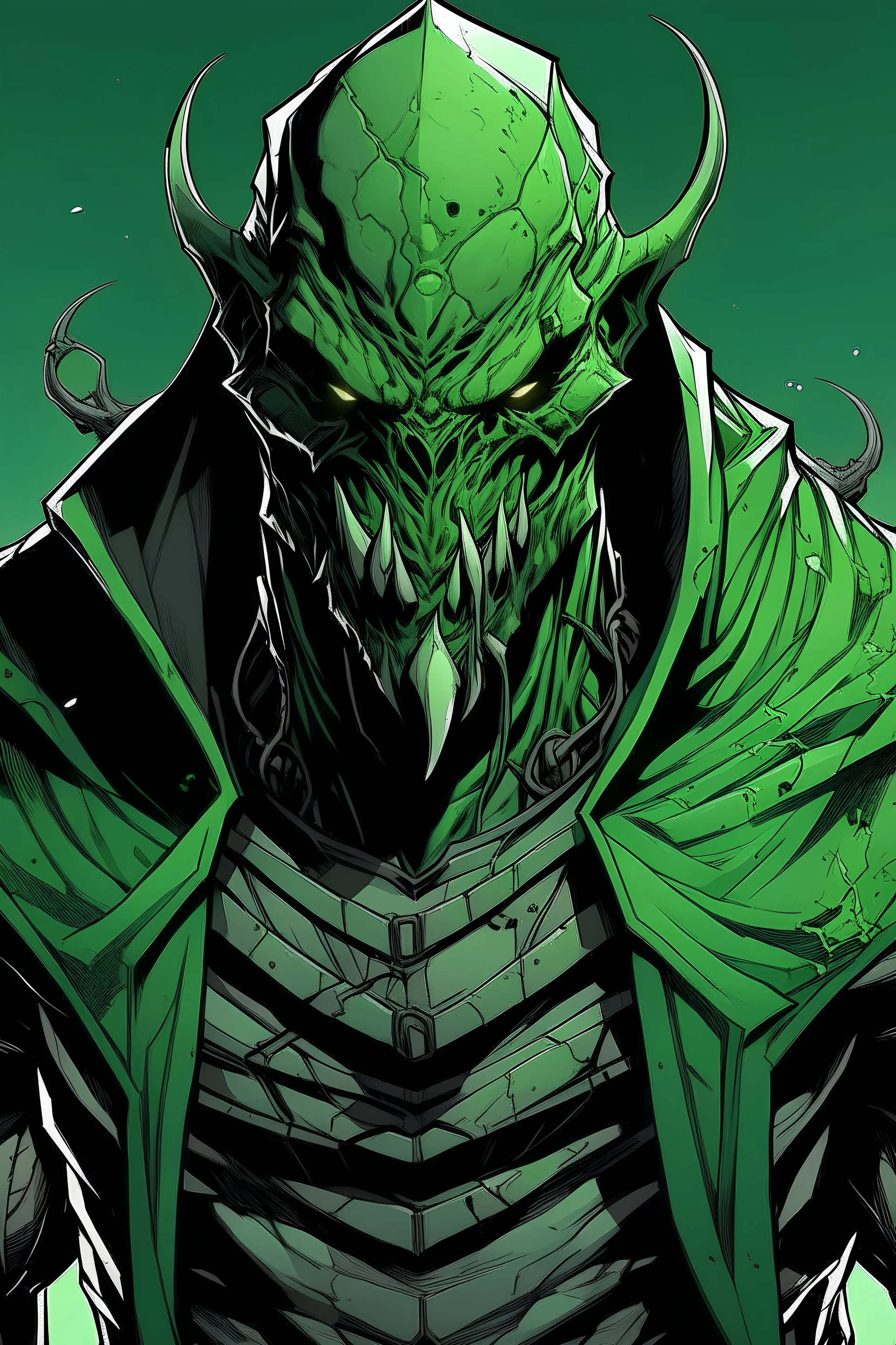 Sick looking villain that has a cool green combo