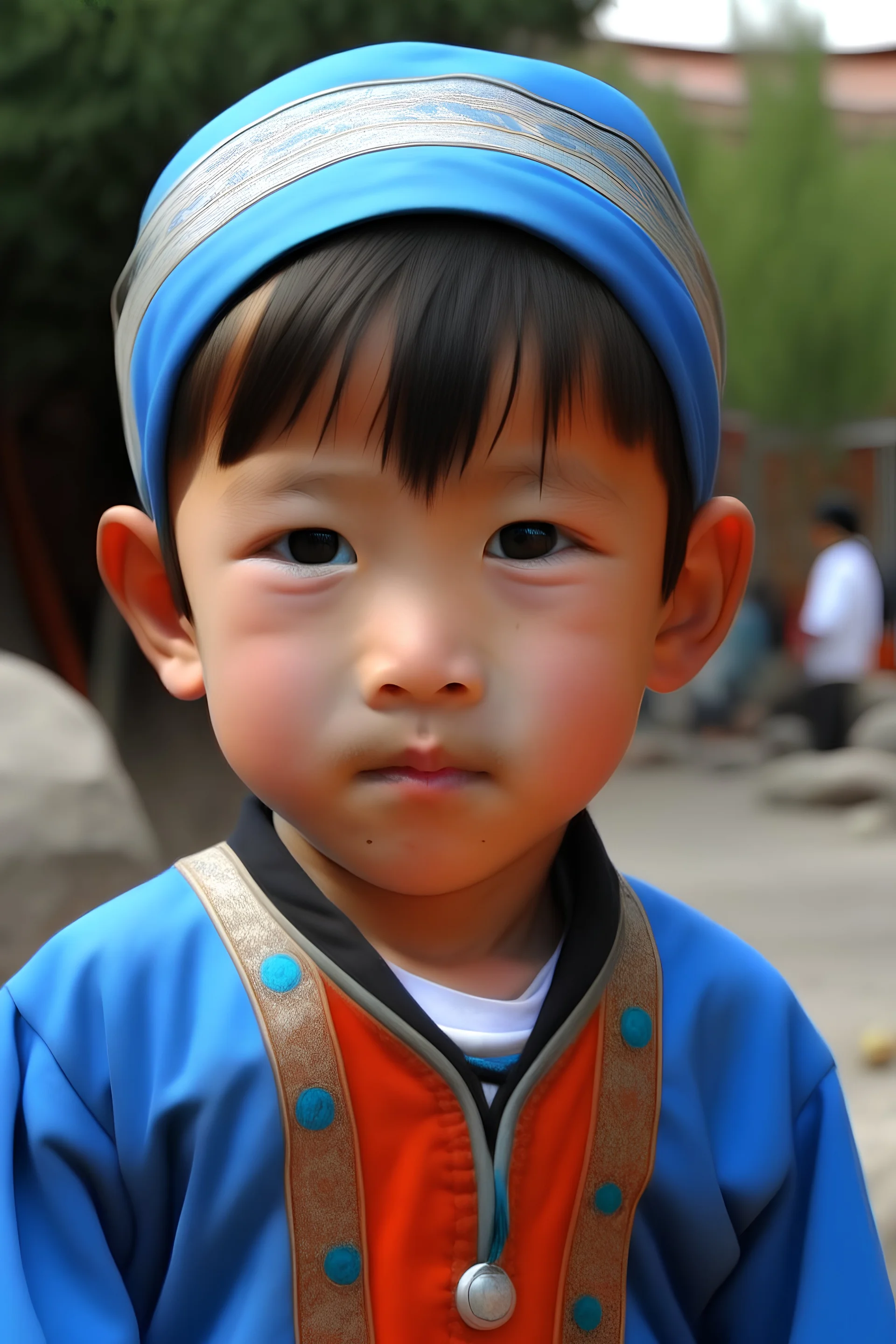 a kid thats mixed with Uyghur and eriterian