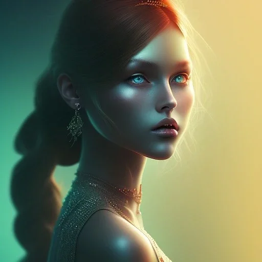 Girl,mysterious, dramatic backlighting, intricate, smooth, sharp focus,beatiful colors