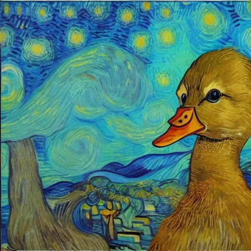 duck van gogh