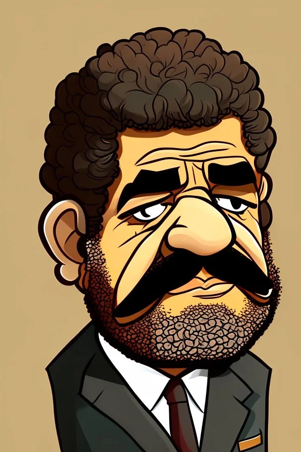 Mohamed Morsy Former President of Egypt i Cartoon 2d