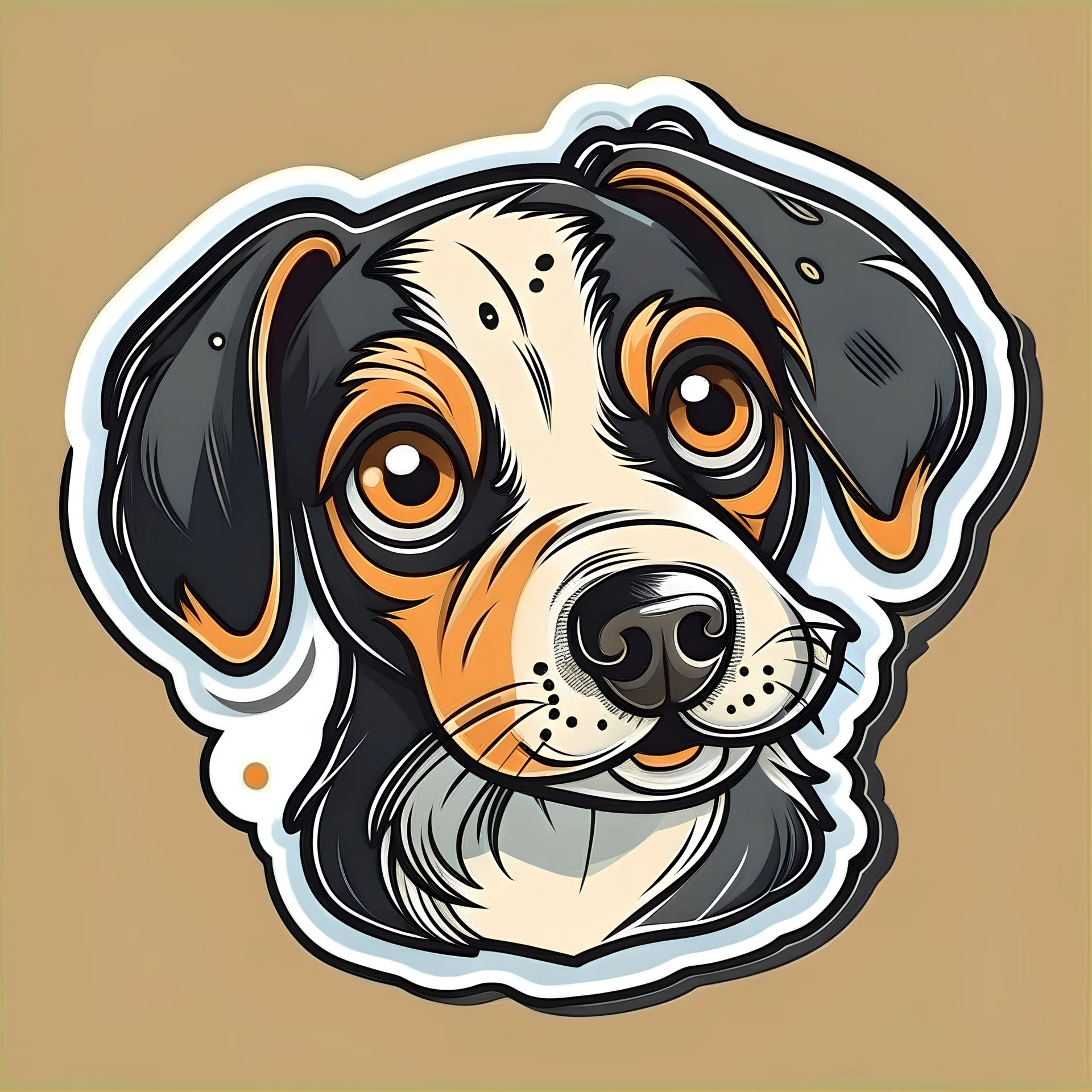 dog,stickers ,illustrator,vector
