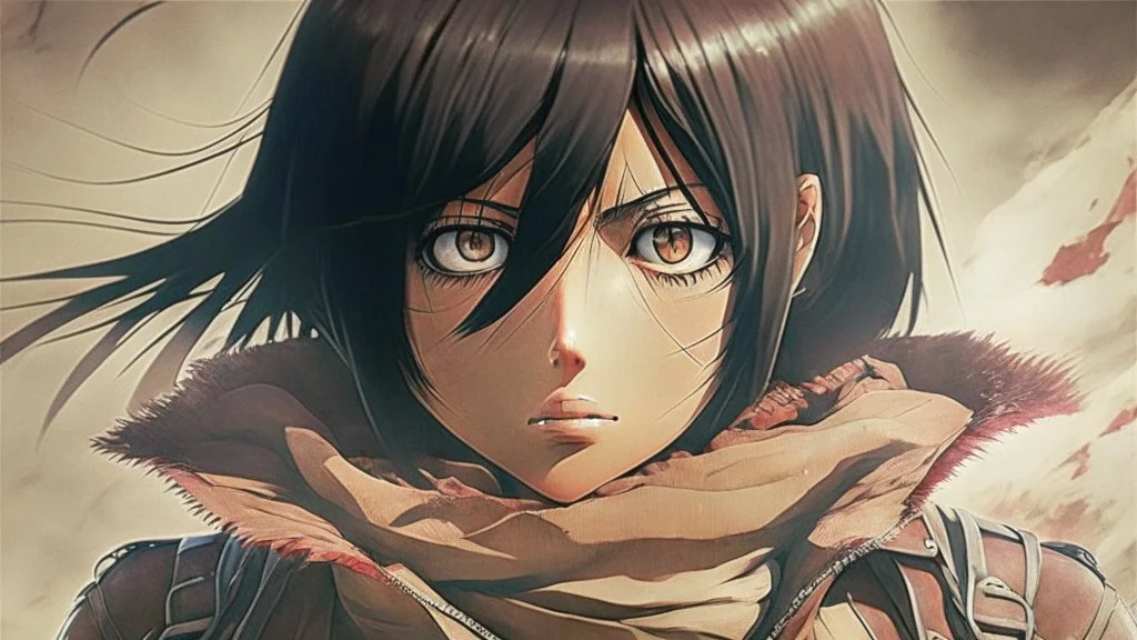 mikasa goth human like