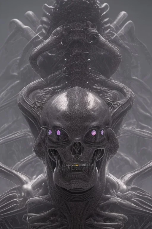 evil berserker, alien, tron, bitcoin eyes, 8k, finely detailed, photo realistic, gothic, hr giger