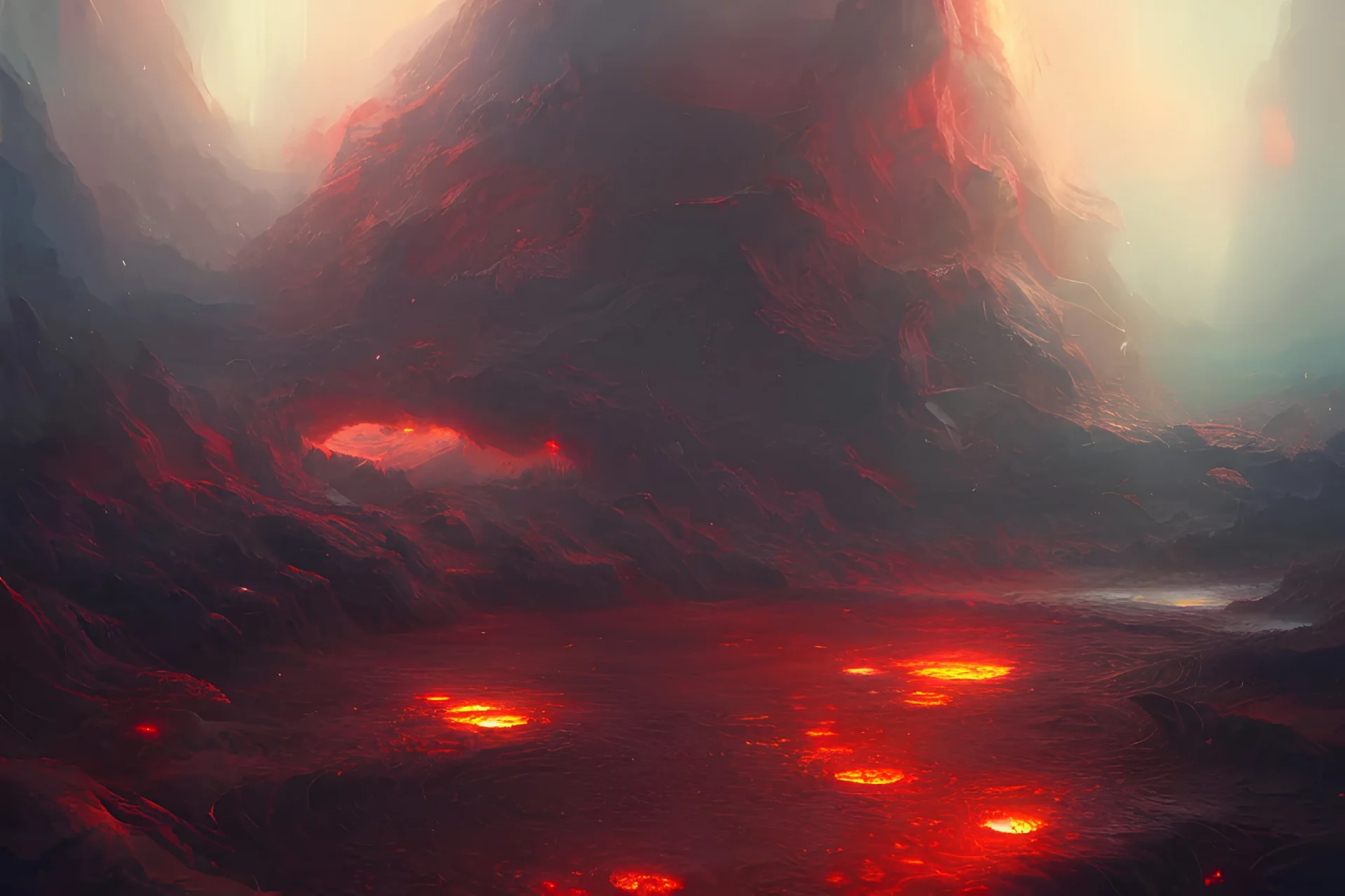 a landscape in hell, intricate, highly detailed, digital painting,, official media, anime key visual, concept art, rich vivid colors, ambient lighting, sharp focus, illustration, art by wlop