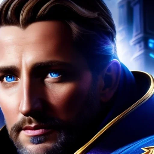 Ultra detailed fullbody Portrait in oil on canvas of heroes of the storm -Anduin,extremely detailed digital painting,intense stare, extremely detailed face, crystal clear eyes, mystical colors ,perfectly centered image, perfect composition, rim light, beautiful lighting,masterpiece ,8k, stunning scene, raytracing, anatomically correct, in the style of Steve Jung and robert e howard and Wizyakuza and Ohrai Noriyoshi and Simon Bisley and uncannyknack.