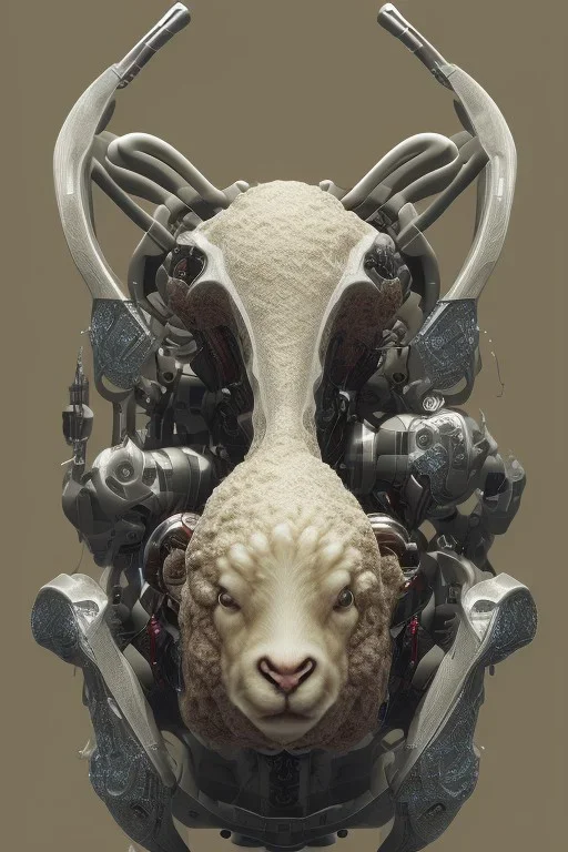 sheep brain cyborg, matrix style