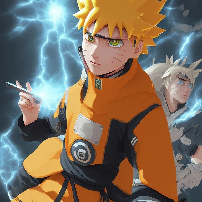 naruto using his power