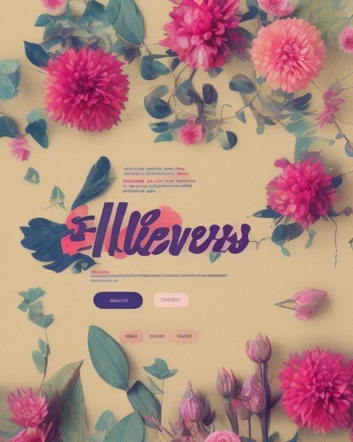 flowers delivery website landing page design with a burst of colors, hyperrealism, and hyper details, sharp background, --a:2