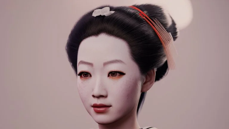 portrait geisha photo 4k