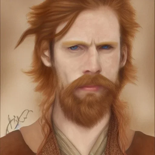 Portrait of Courtney Gains as a ruggedly handsome but joyful roguish pirate, charismatic, attractive male, masculine, perfect, precisely detailed, lightly freckled face, meticulously detailed multi-hued ginger carrot colored cherry fire red hair; Malachai of the corn; fantasy, intricate, elegant, highly detailed, digital painting, artstation, concept art, matte, sharp focus, illustration, art by artgerm and greg rutkowski and alphonse mucha