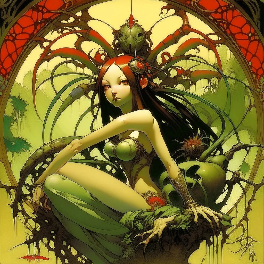 spider. Alphonse Mucha