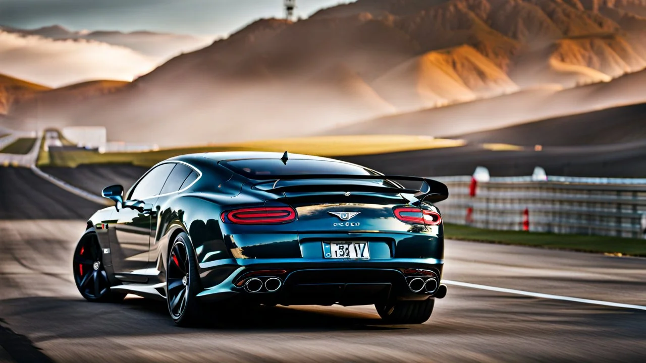 Bentley Muscle Car Modern Design , REAR view, perfect model, perfect details, perfect everything,desktop wallpaper, 4K, Cinematic