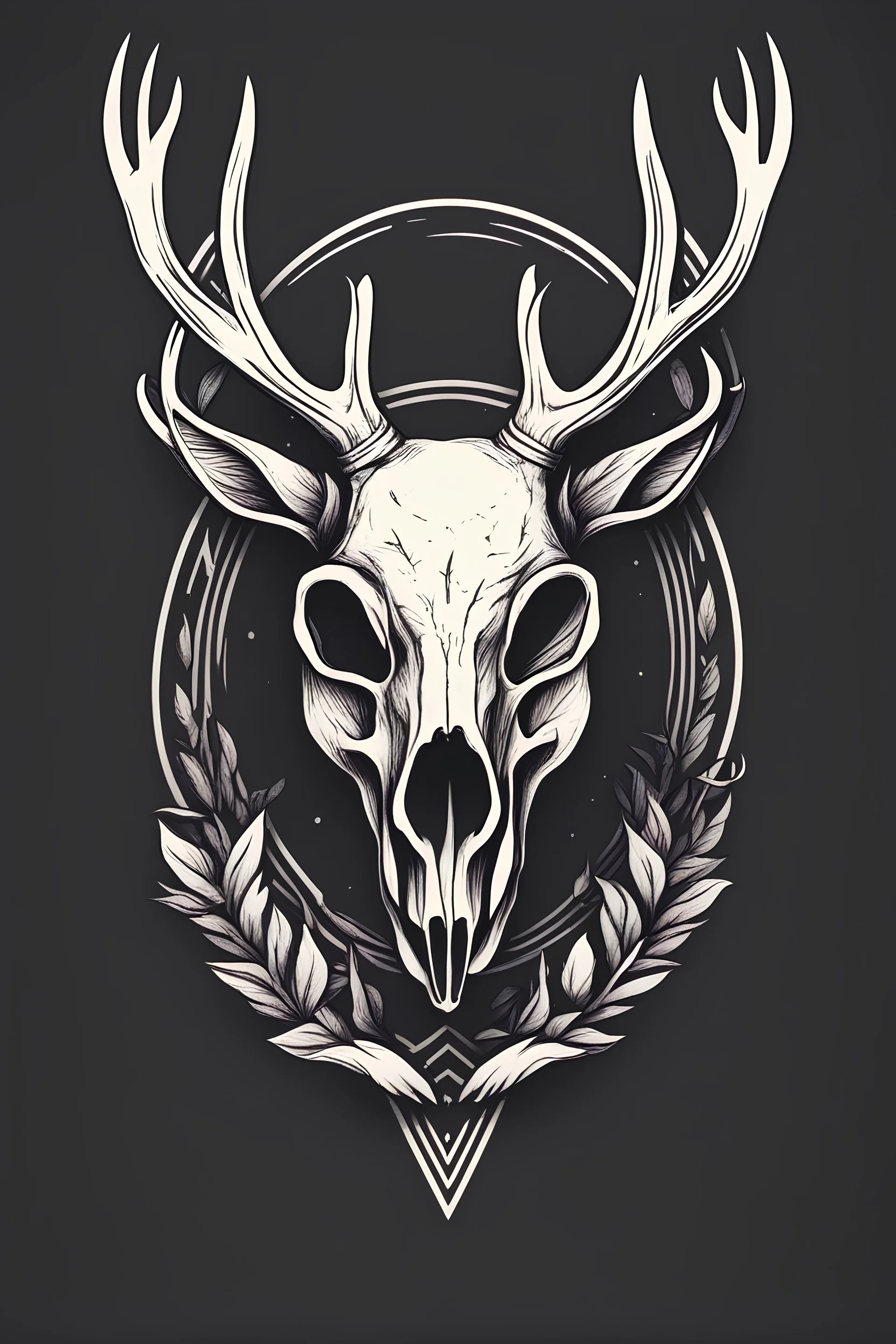 deer skull logo