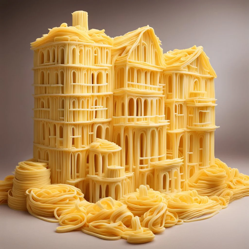 Buildings made entirely out of pasta