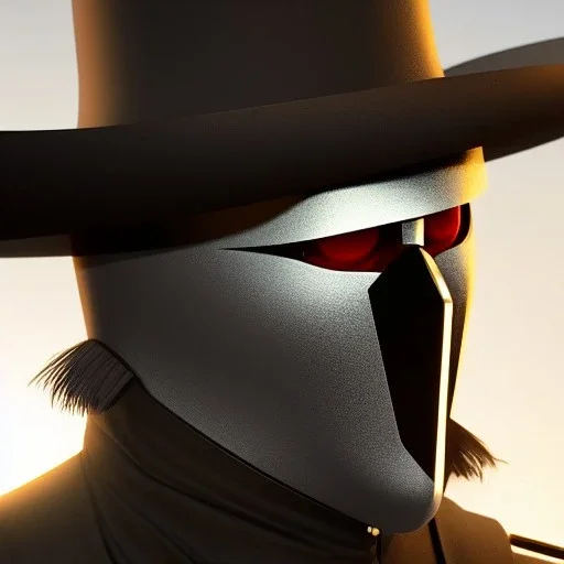 mask of zorro, illumination, brilliant coloring, smooth, sharp focus, crispy quality, vray; Pixar, Disney, Artstation; HD, HDR, SF, CGSociety, 16k, photorealistic, unreal engine