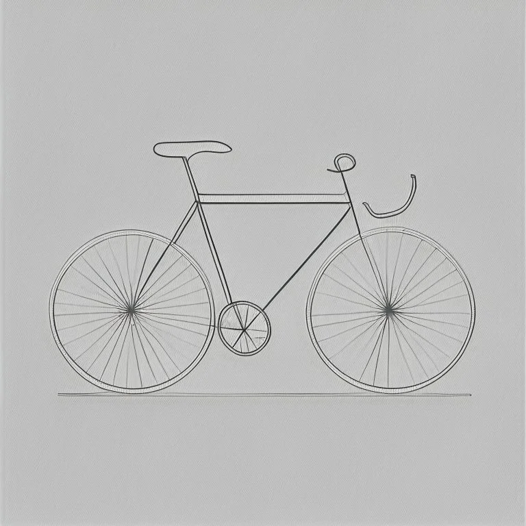 minimalistic bicycle drawing