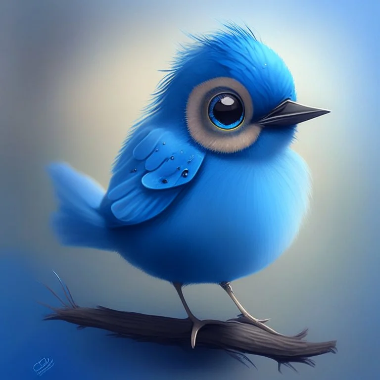 A cute blue bird, avatar