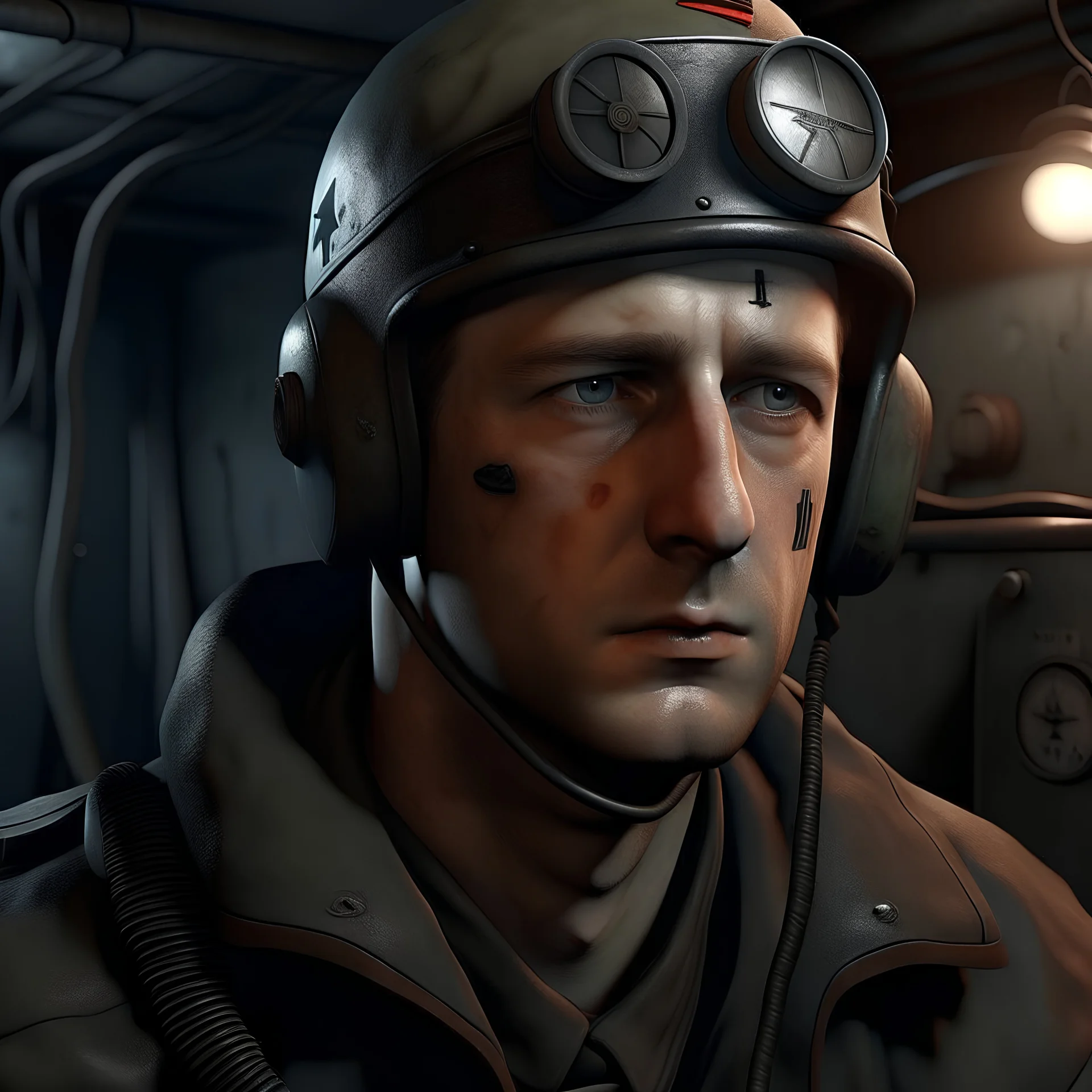 27 year old submarine klaus brandt medic realistic grimdark