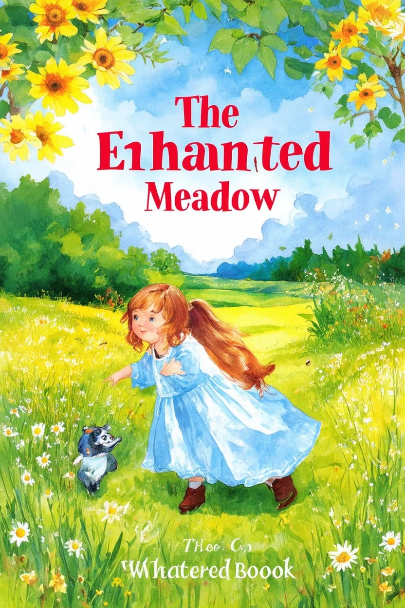 THE ENCHANTED MEADOW 'WATER COLOURS' CHILDRENS BOOK COVER