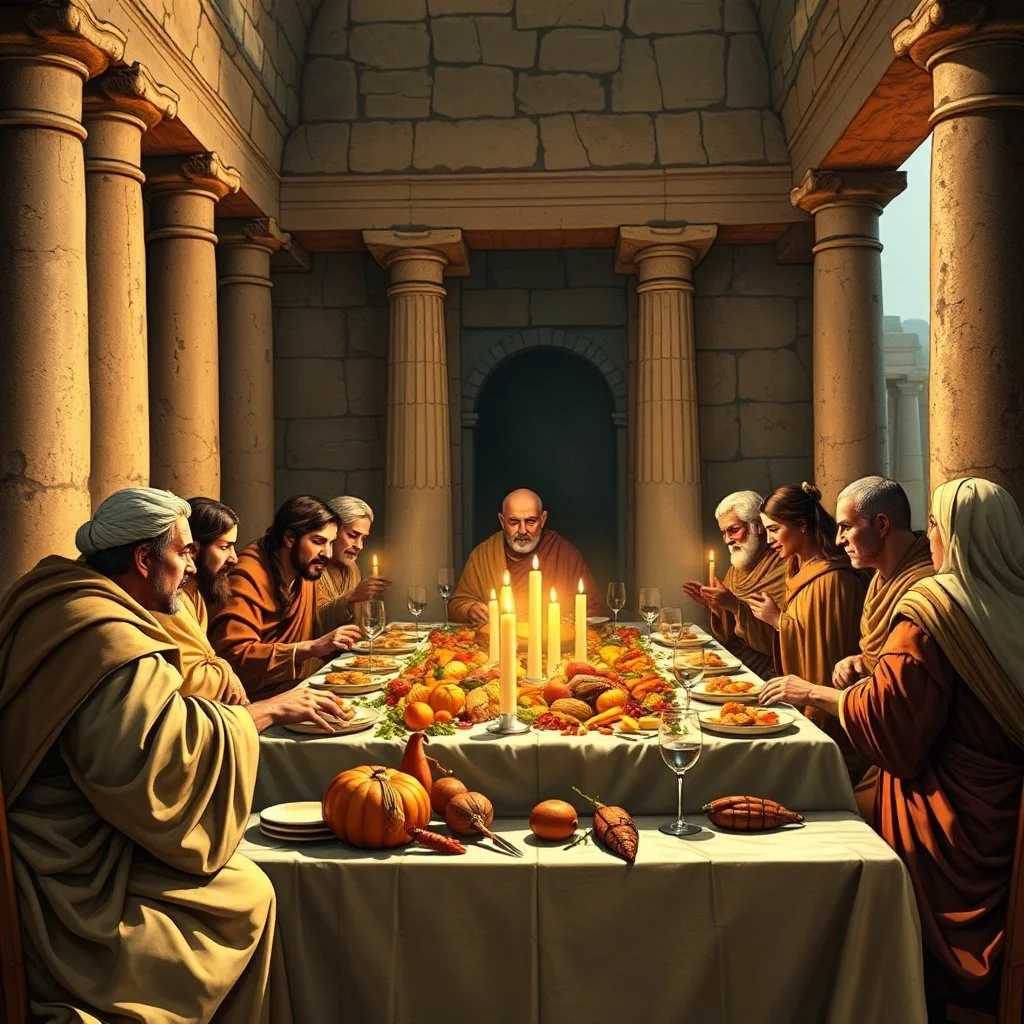 Thanksgiving dinner in ancient Rome