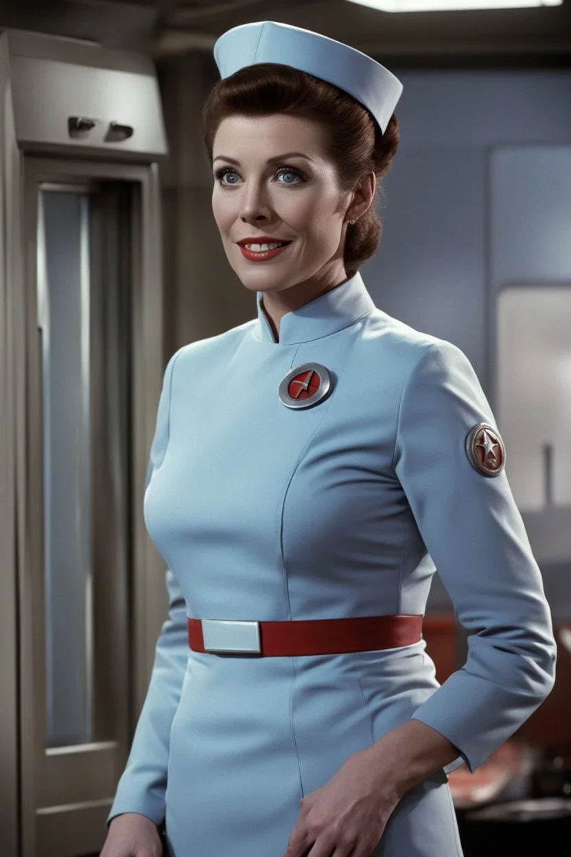 Jess Bush as Nurse Christine Chapel in Star Trek: Strange New Worlds