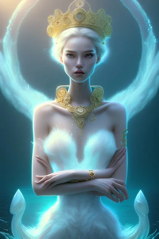 beautiful fashion elegant goddness of water, chic strapless dress, tropical sea background, character design, in the style of artgerm, and wlop, chanel jewelry, cinematic lighting, hyperdetailed, 8 k realistic, symmetrical, global illumination, radiant light, love and mercy, frostbite 3 engine, cryengine, dof, trending on artstation, digital art, crepuscular ray