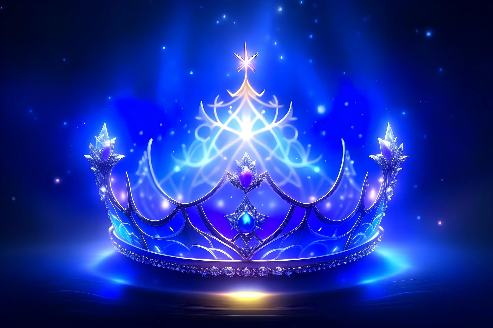 "Generate an image of a magical tiara surrounded by a sparkling aura. It should appear as if the tiara is speaking to Princess Lily, promising her great adventures. The scene should evoke a sense of wonder and magic."