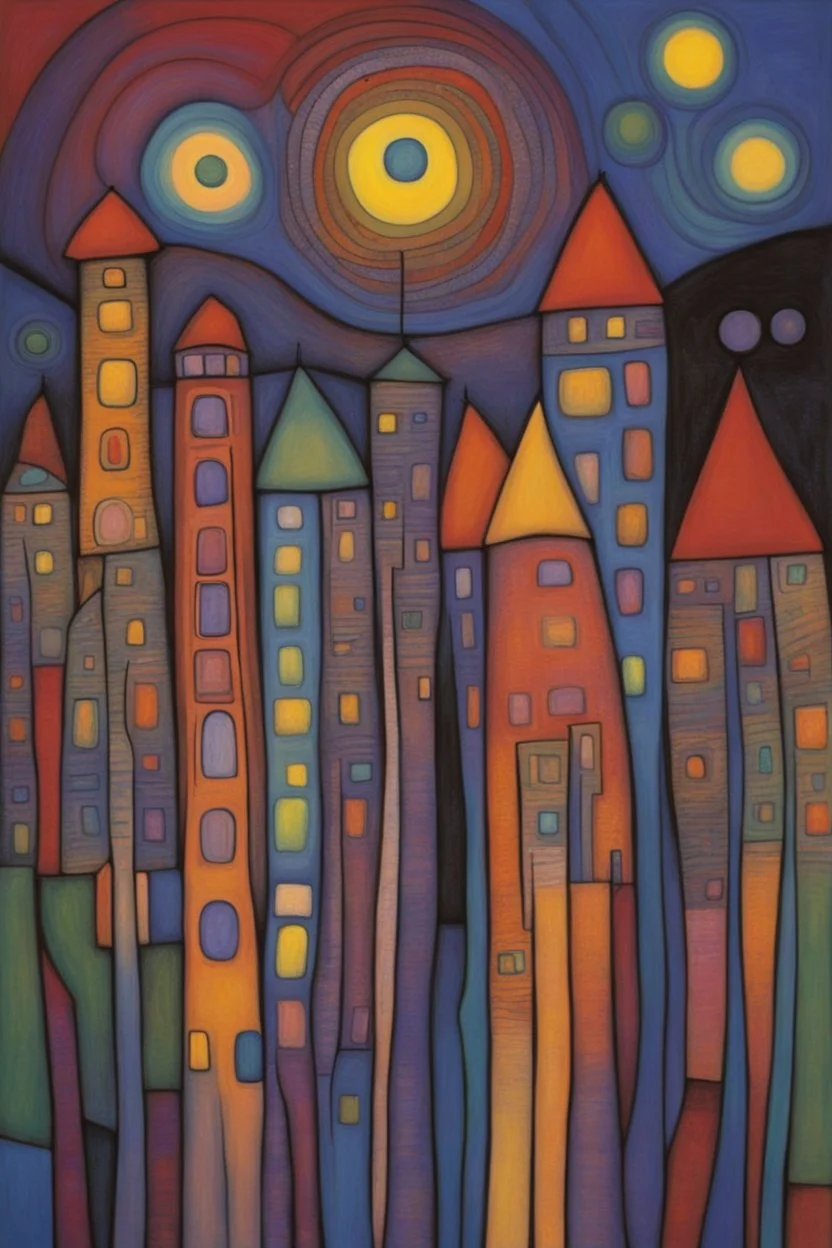 getting fully into their feelings for the first time; hundertwasser; bright pastels beautiful. existential. elegant; fantasy