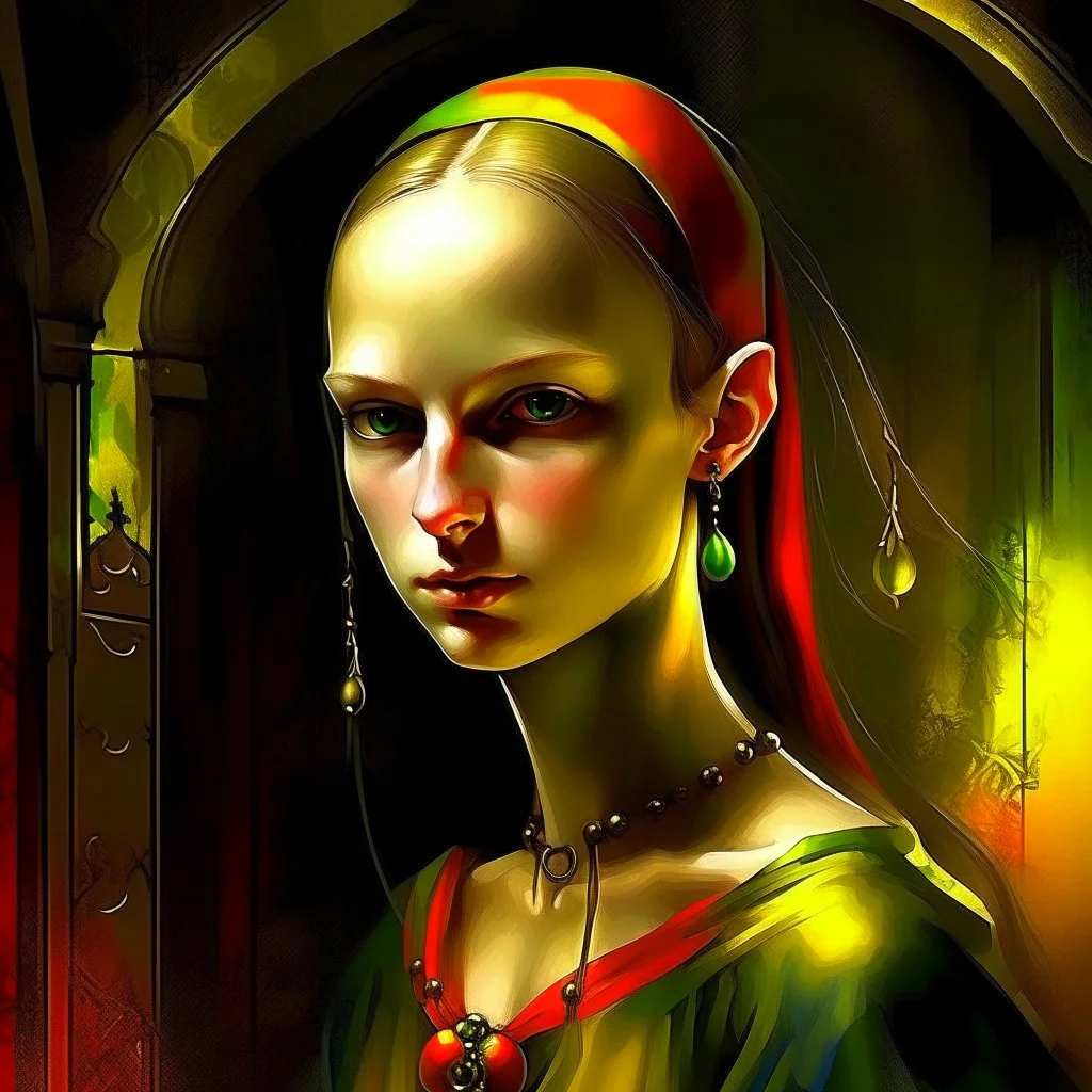 pretty girl Medieval art