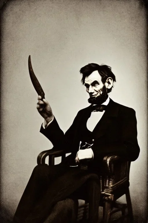 Abraham Lincoln with a wooden stake in his hand stalking a vampire vintage photography, beautiful, Tumblr aesthetic, retro vintage style, HD photography, hyperrealism