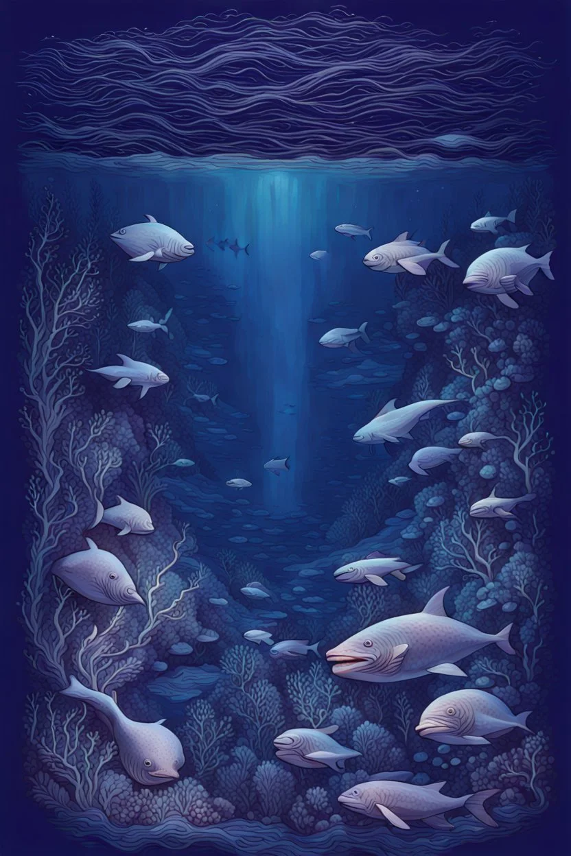 The depths of the ocean