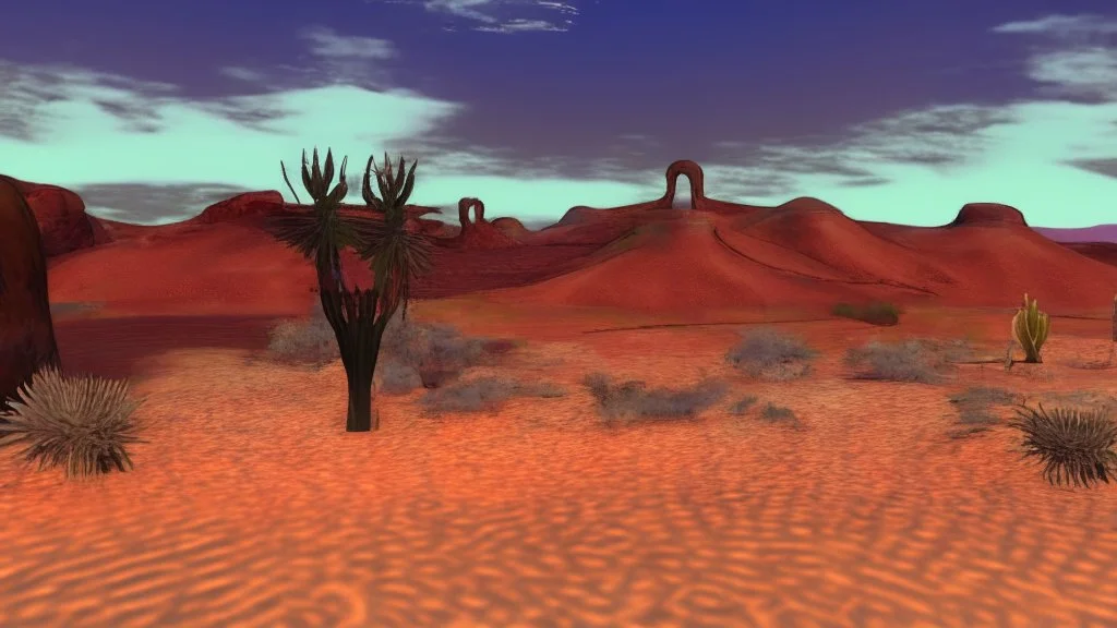 desert city far in the background