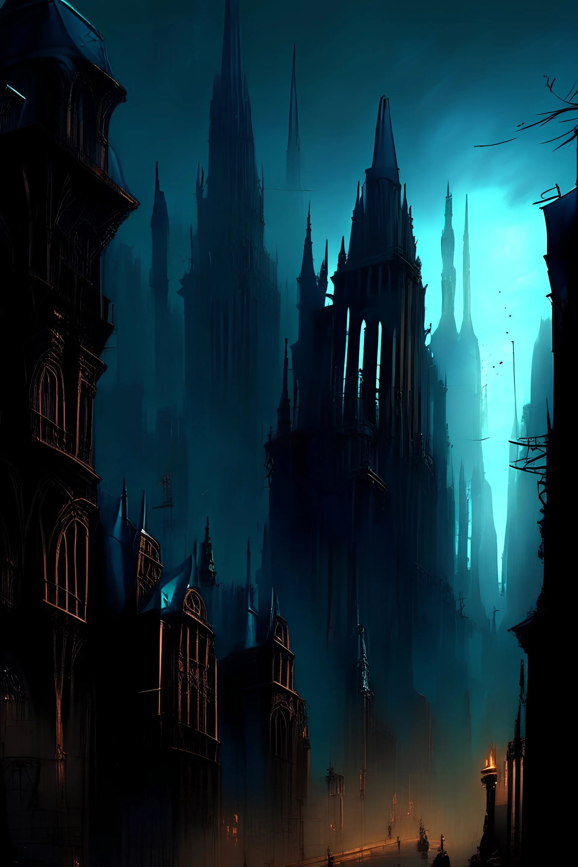 gotic city wallpaper