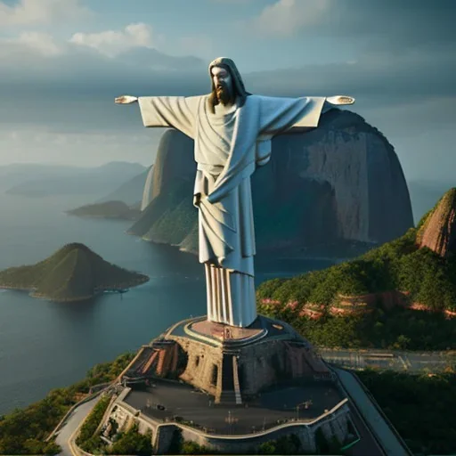 Christ the Redeemer, beautiful, unreal engine 5, cinematic lighting, photorealistic, realistic, hyper detailed, 8k, octane render, cinema 4d