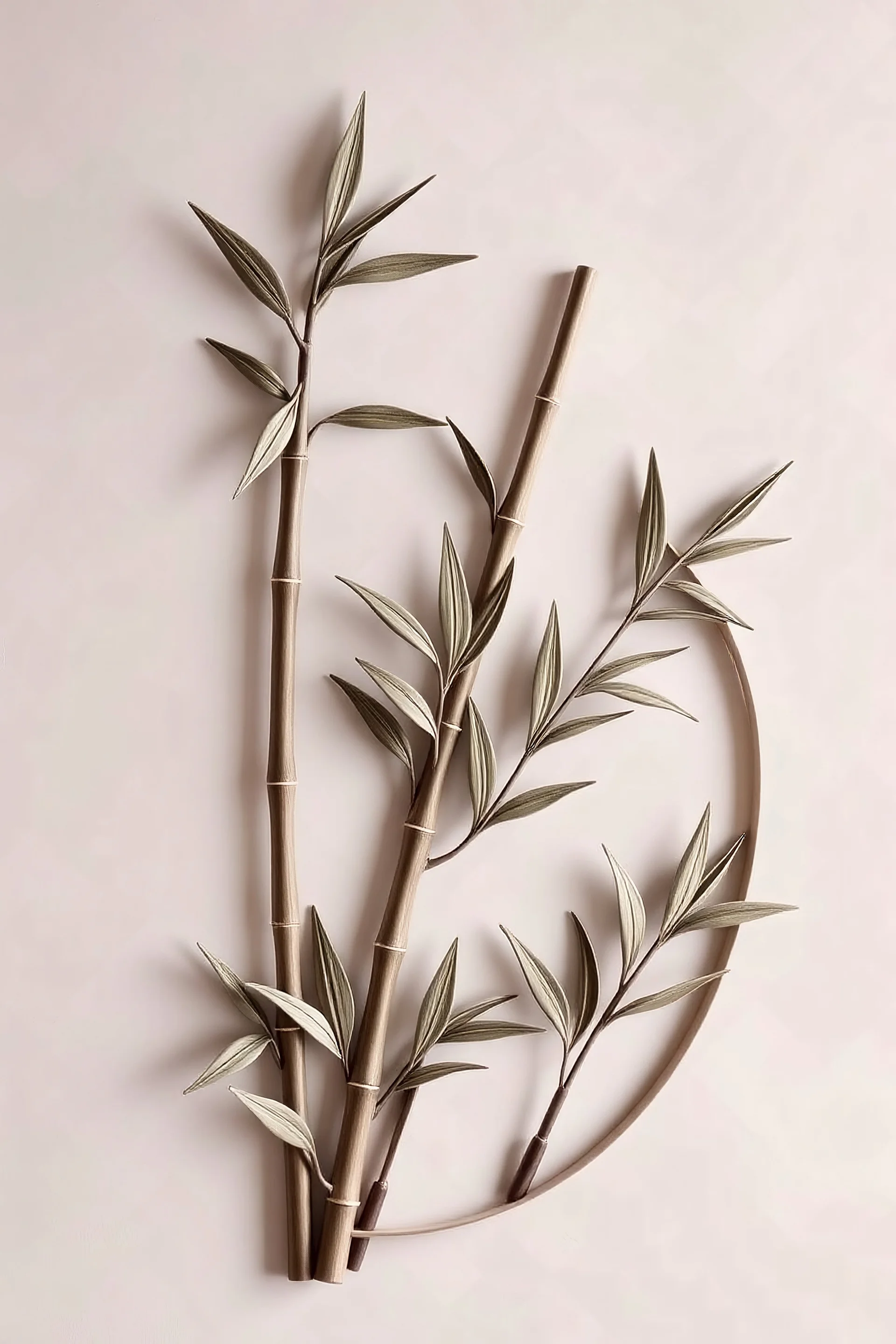 modern 3d wall art inspired by bamboo shoot