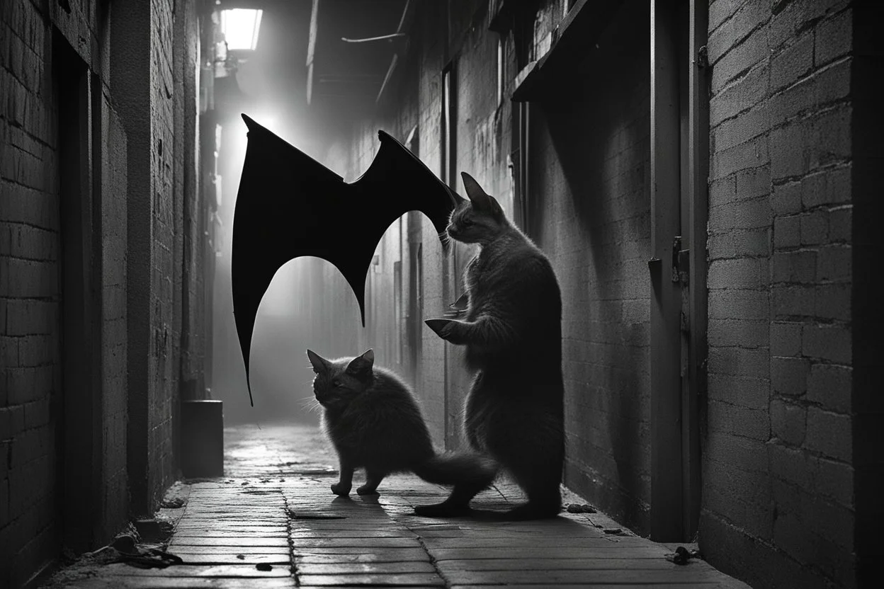 He led the stupid Sailor into a dark alley between the hotel and the wall and turned around just at that moment to see a heavy bat affectionately meeting the red-haired back of his head. This sound was a reward for all the sugary intonations that the Cat had to listen to. He would have done it himself with pleasure, but only, probably, he would not have accidentally calculated the force.