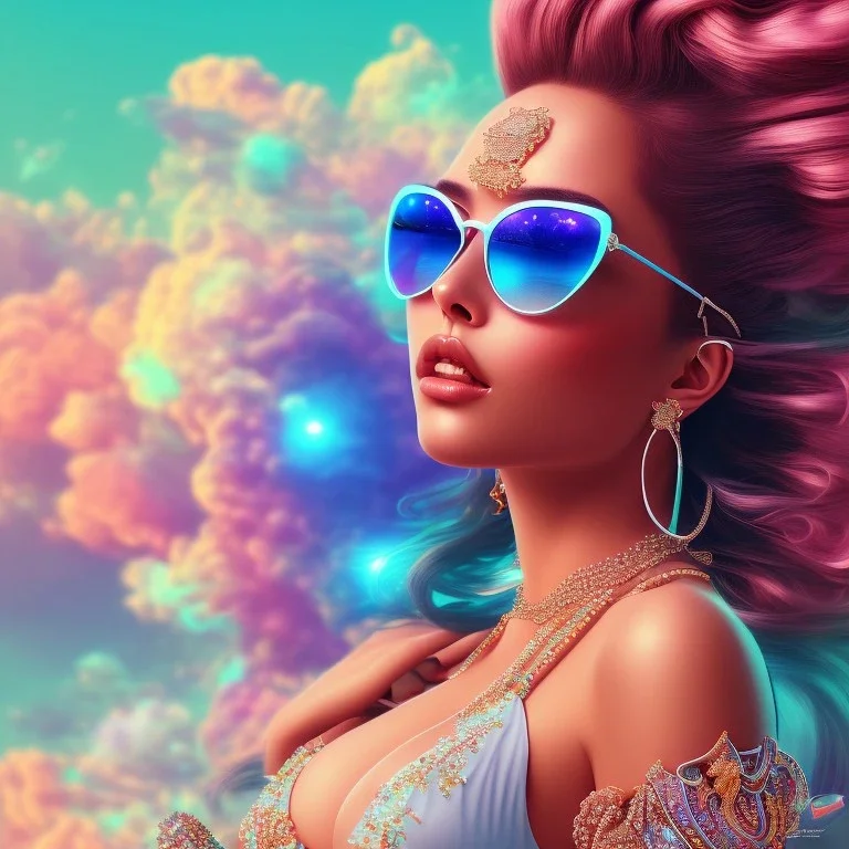 sexy, beautiful, young woman, detailed gorgeous face, vaporwave aesthetic, synthwave, colorful, psychedelic, artstation, concept art, smooth, extremely sharp detail, finely tuned detail, ultra high definition, 8 k, unreal engine 5, ultra sharp focus, illustration, art by artgerm mary dimova, jim lee, greg rutkowski and alphonse mucha