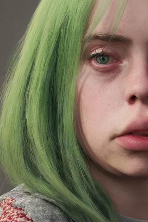 Billie Eilish, booty, photorealistic, 8k