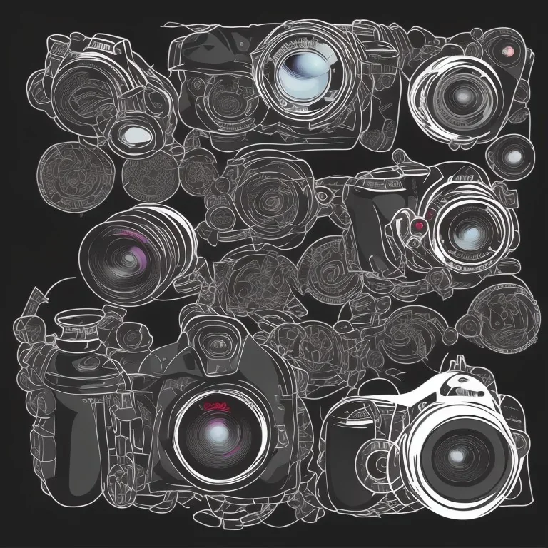 DSLR Camera Photography Vector collage Vector Illustration Vector Vector Vector Vector Vector isolated Vector original vector