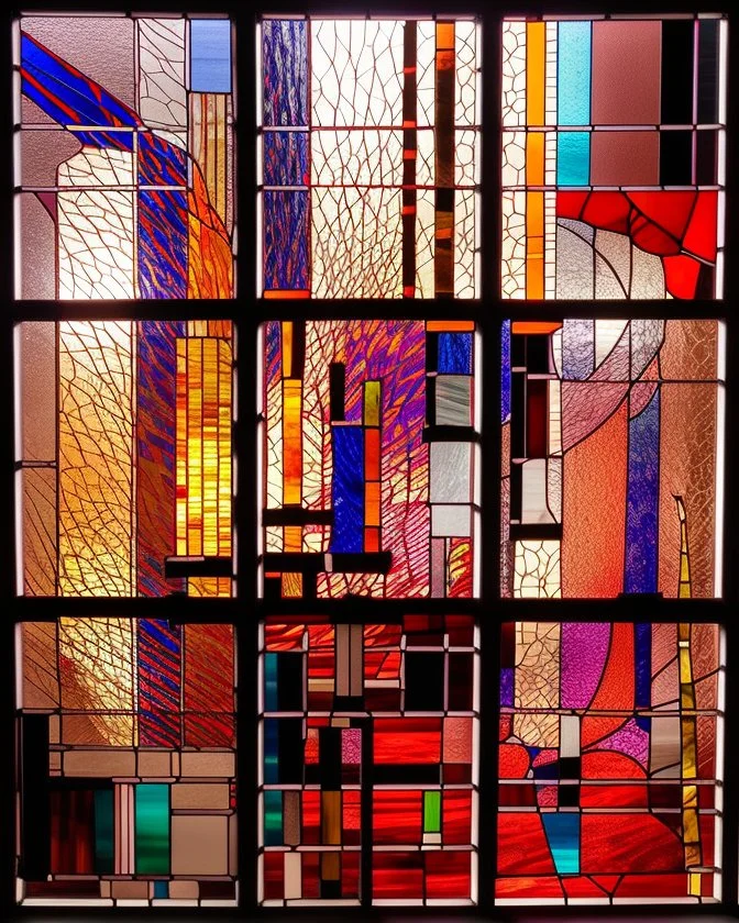 STAINED GLASS, Contemporary art.