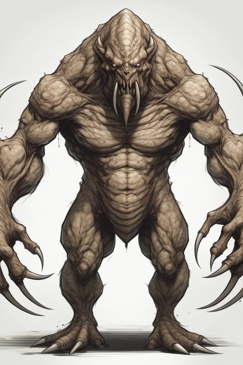 A giant beast with 4 arms