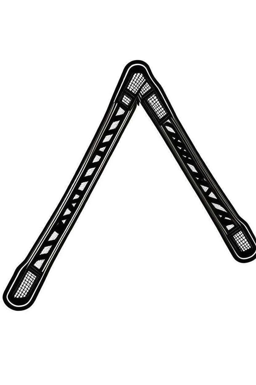 Two perpendicular futuristic high-tech black hockey sticks forming an "x" on a white background; font design; digital art